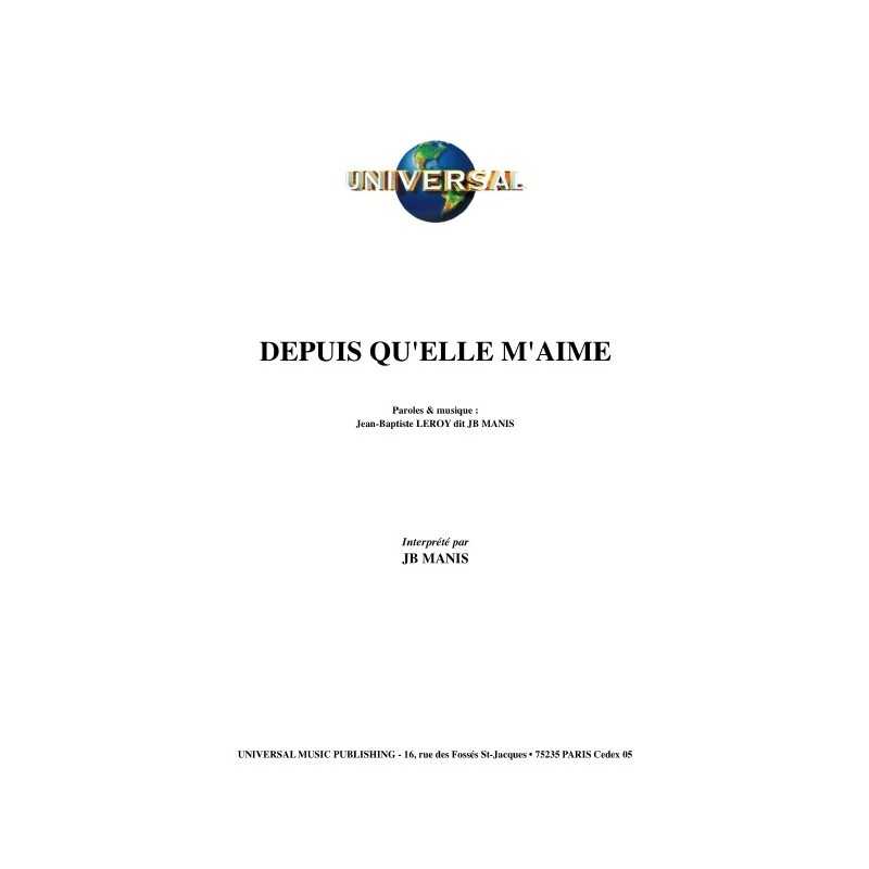 DEPUIS QU'ELLE M'AIME