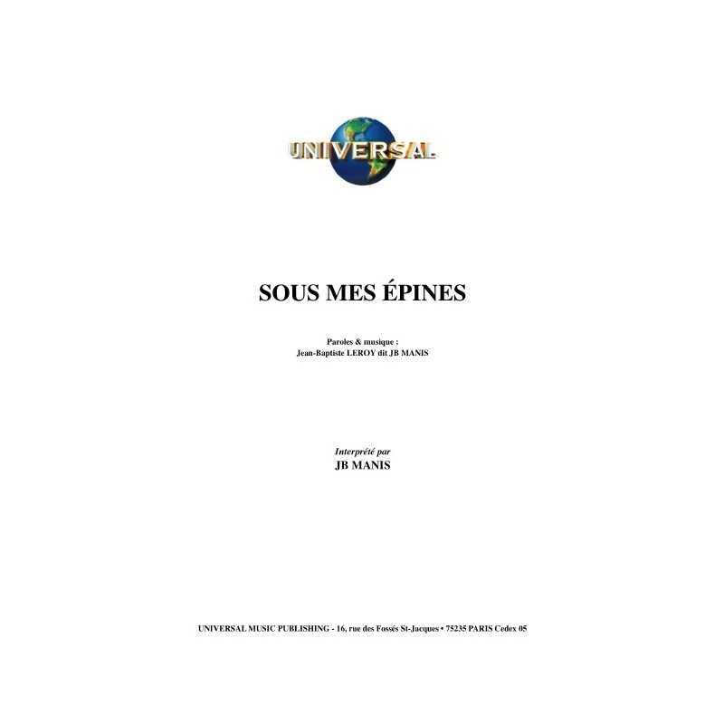 SOUS MES ÉPINES