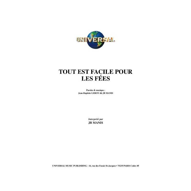 TOUT EST FACILE POUR LES FÉES