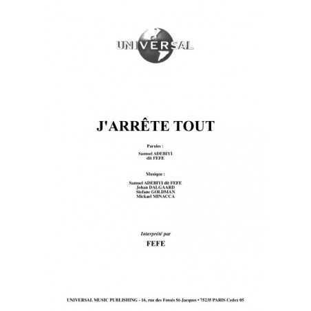 J'ARRÊTE TOUT