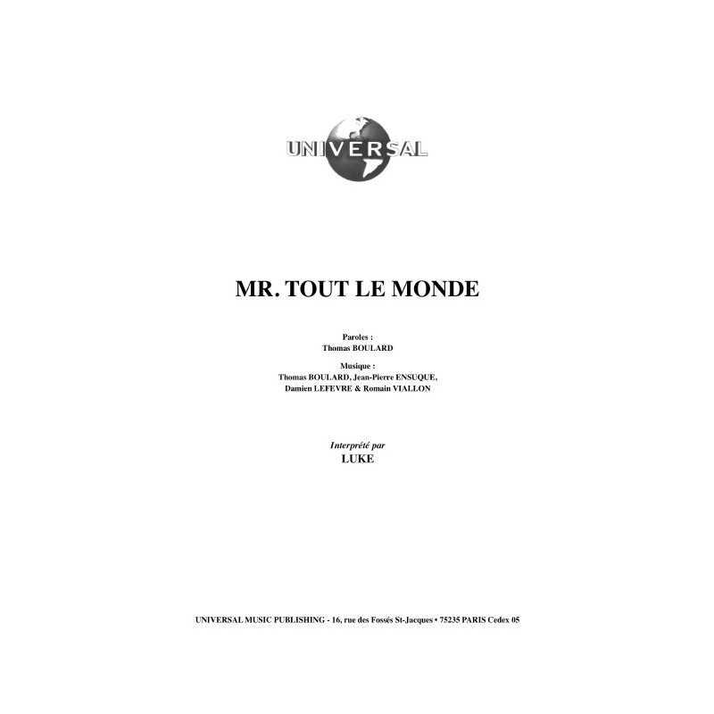 MR. TOUT LE MONDE