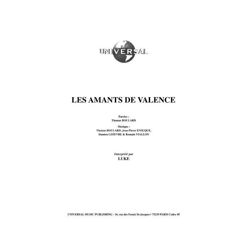 LES AMANTS DE VALENCE