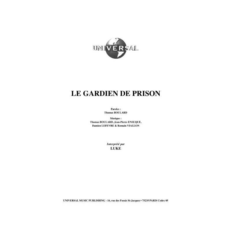 LE GARDIEN DE PRISON