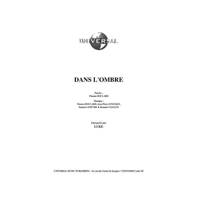DANS L'OMBRE