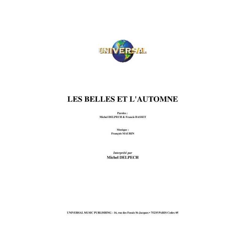 LES BELLES ET L'AUTOMNE