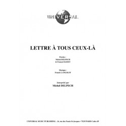 LETTRE À TOUS CEUX-LÀ