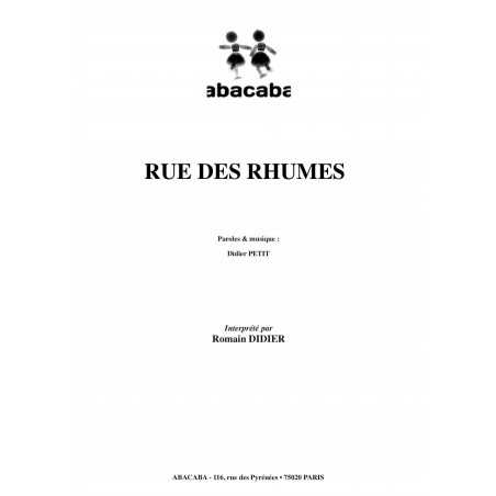 RUE DES RHUMES