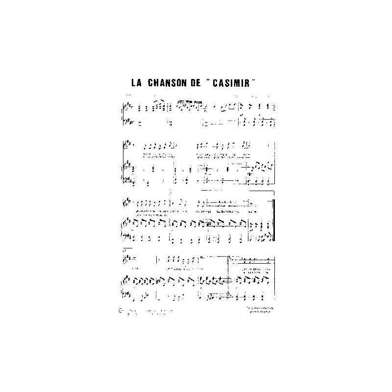 LA CHANSON DE CASIMIR
