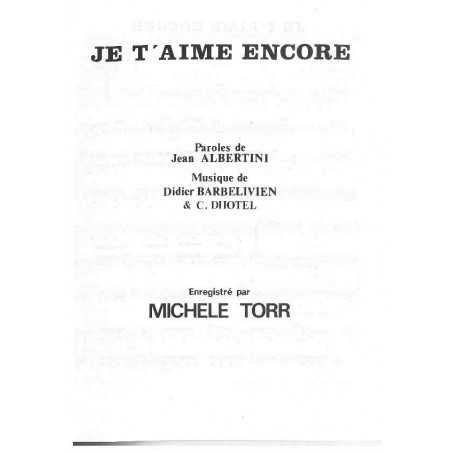 JE T'AIME ENCORE