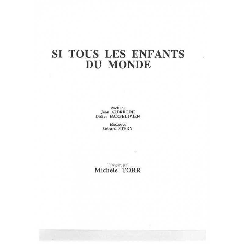 SI TOUS LES ENFANTS DU MONDE