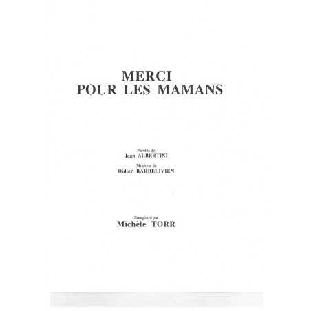 MERCI POUR LES MAMANS