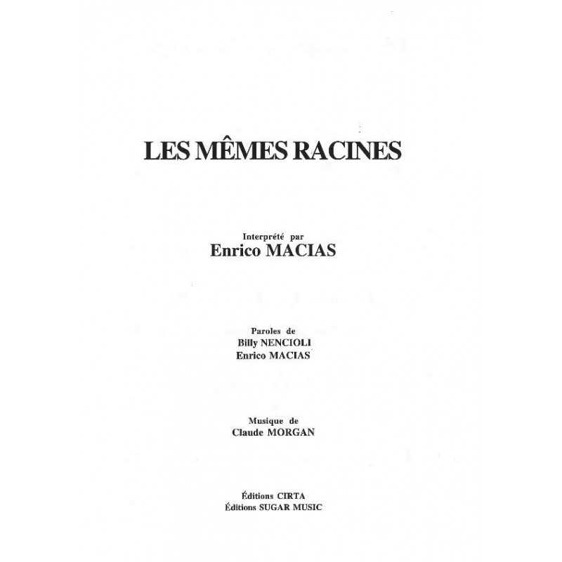 LES MÊMES RACINES