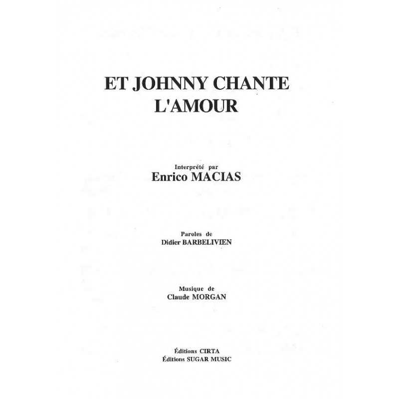 ET JOHNNY CHANTE L'AMOUR