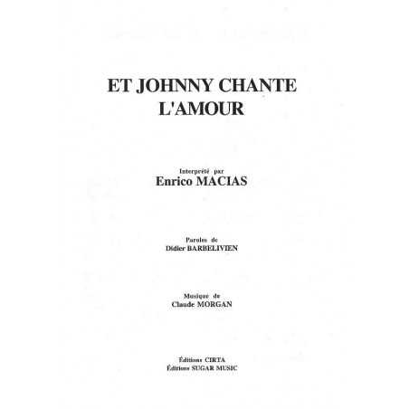 ET JOHNNY CHANTE L'AMOUR