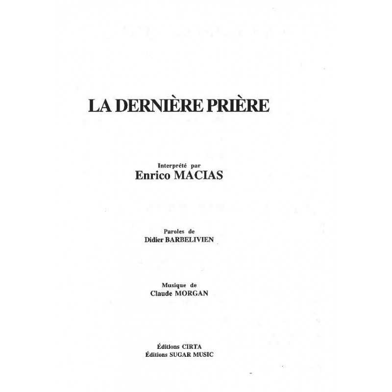 LA DERNIÈRE PRIÈRE