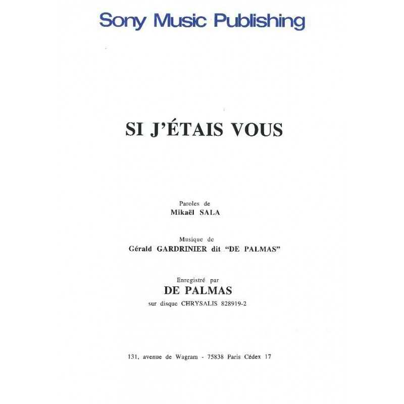 SI J'ÉTAIS VOUS