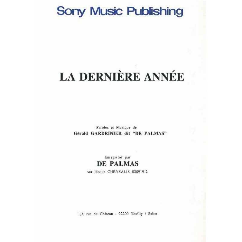 LA DERNIÈRE ANNÉE