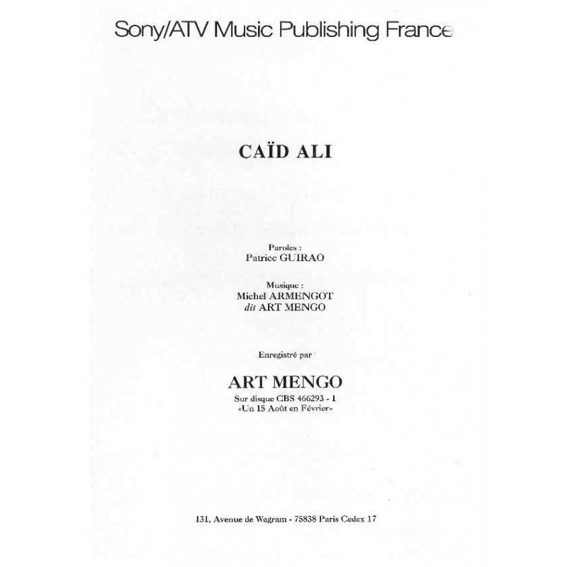 CAÏD ALI