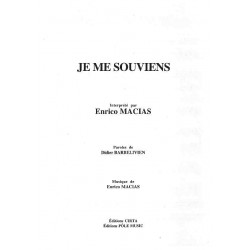 JE ME SOUVIENS