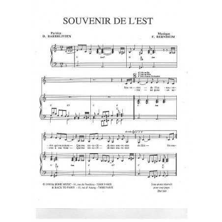 SOUVENIR DE L'EST
