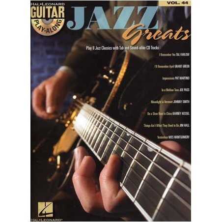 GUITAR PLAY-ALONG VOL.44 - JAZZ GREATS (+CD)