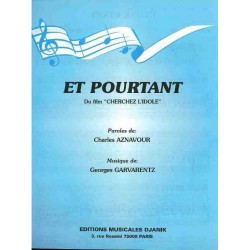 Sheet music ET POURTANT Charles AZNAVOUR PDF