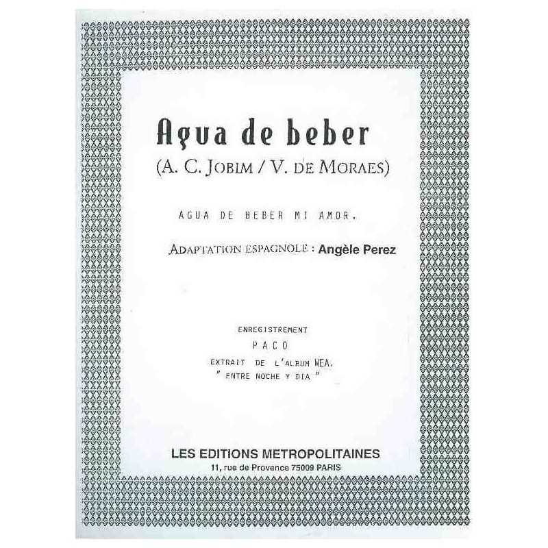Partition AGUA DE BEBER Paco PDF