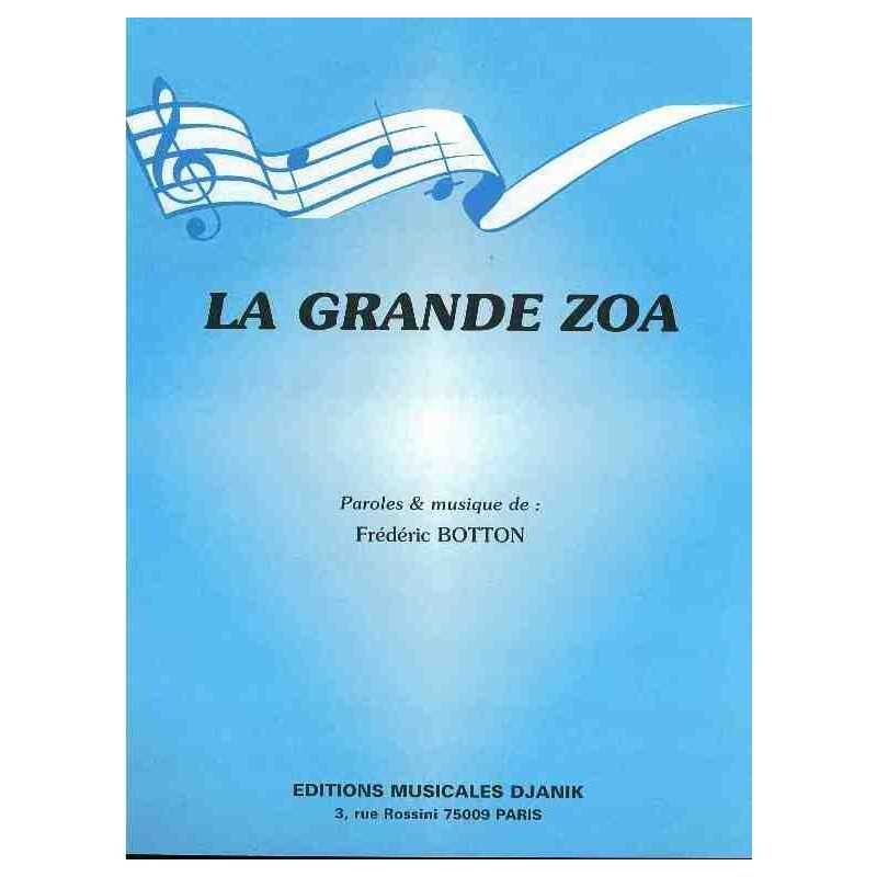 Partition LA GRANDE ZOA Régine PDF