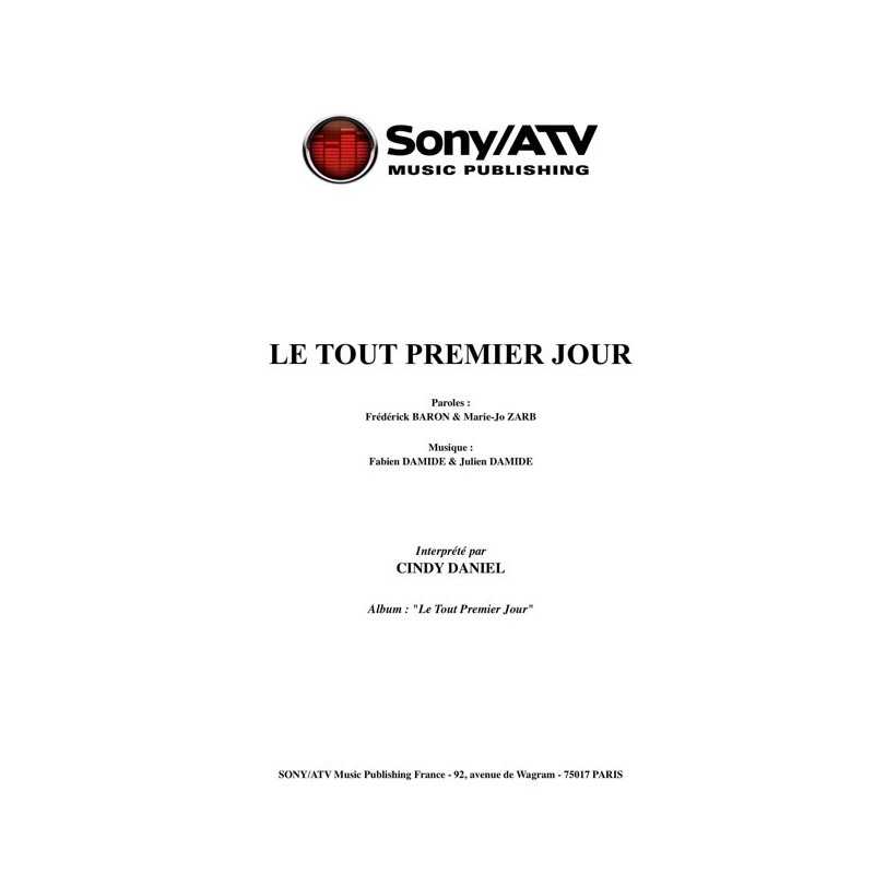 LE TOUT PREMIER JOUR