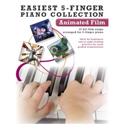 EASIEST 5-FINGER PIANO COLLECTION - ANIMATED FILM