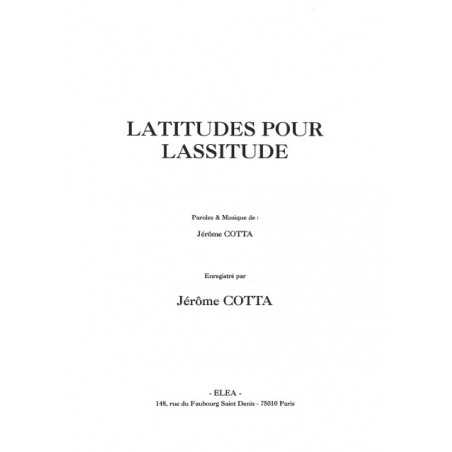 LATITUDES POUR LASSITUDE