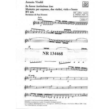 IN FURORE JUSTISSIMAE IRAE MOTTETTO (RV 626) MATERIEL