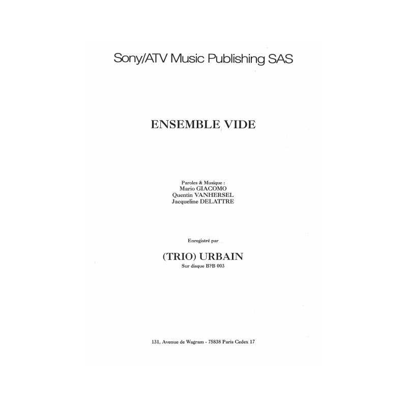 ENSEMBLE VIDE