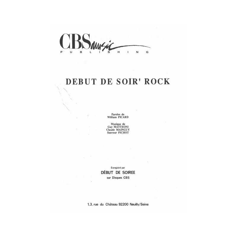 DÉBUT DE SOIR' ROCK