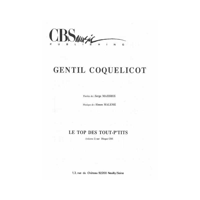 GENTIL COQUELICOT
