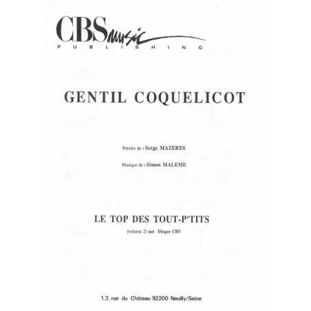 GENTIL COQUELICOT