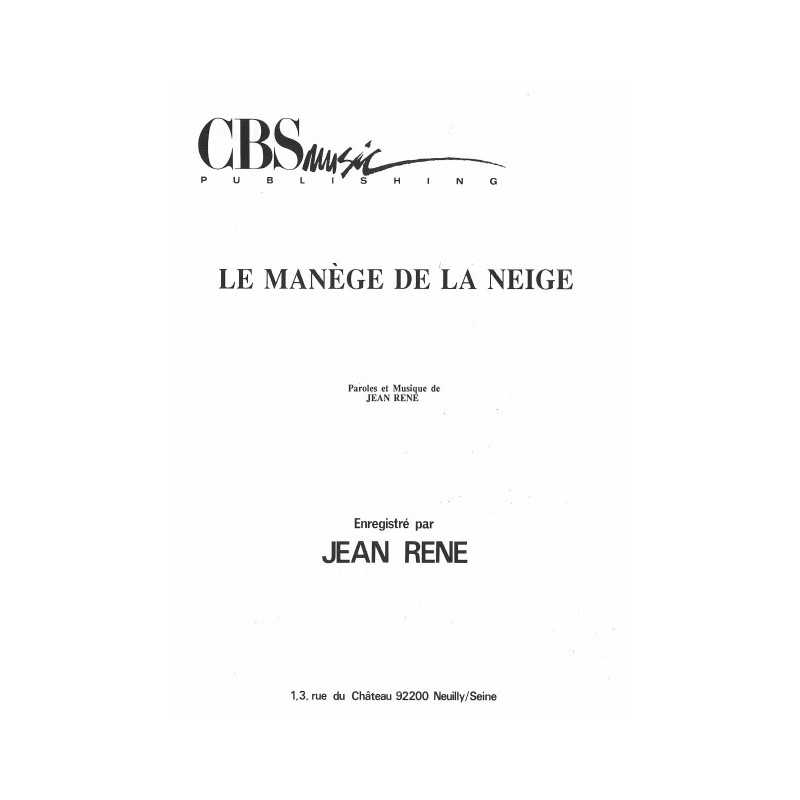 LE MANÈGE DE LA NEIGE