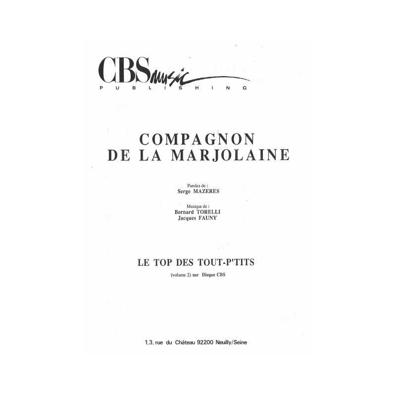 COMPAGNON DE LA MARJOLAINE