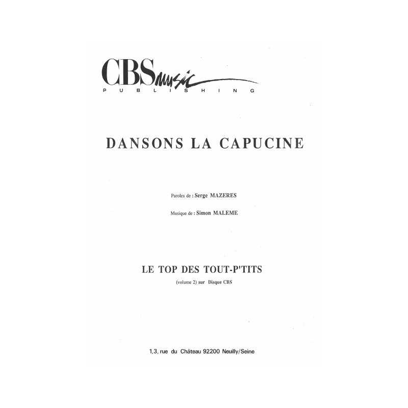 DANSONS LA CAPUCINE