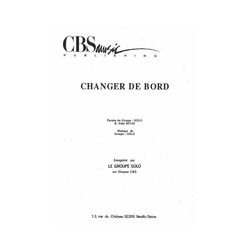 CHANGER DE BORD