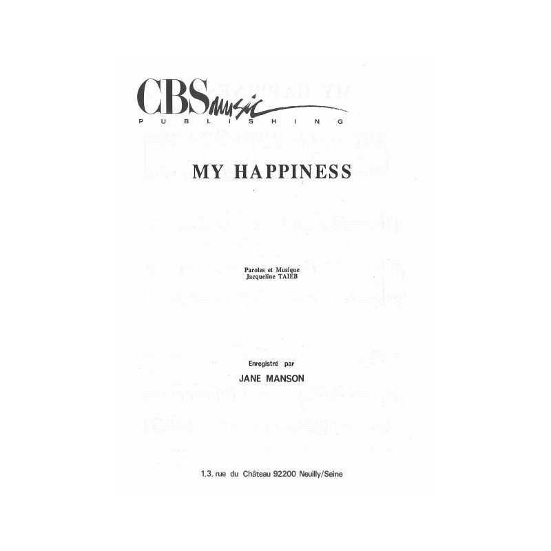 MY HAPPINESS