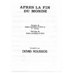 APRÈS LA FIN DU MONDE