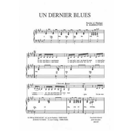 UN DERNIER BLUES