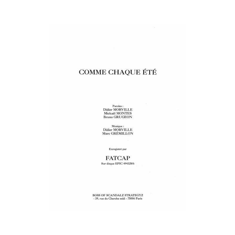 COMME CHAQUE ÉTÉ