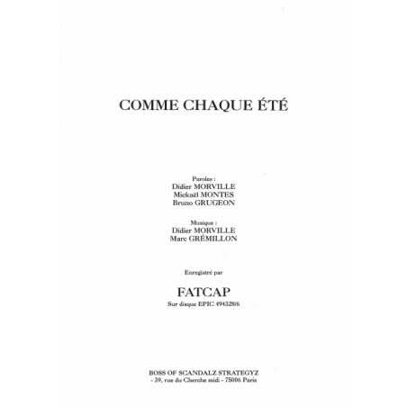 COMME CHAQUE ÉTÉ