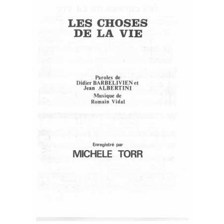 LES CHOSES DE LA VIE