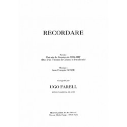 RECORDARE sheet music piano Ugo FARELL