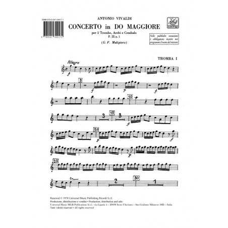 CONCERTO EN DO MAJEUR (RV 537) MATERIEL