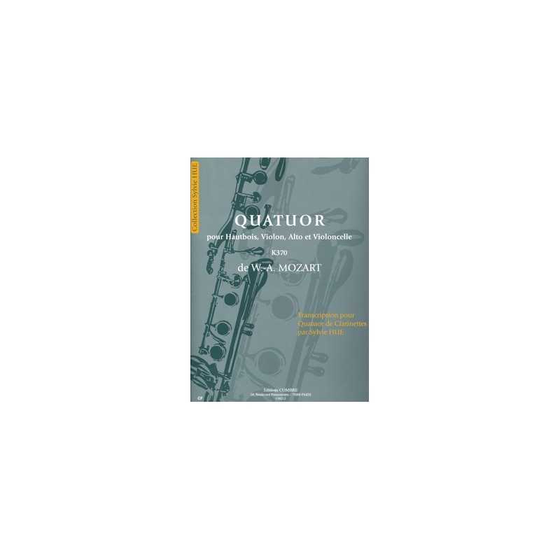 QUATUOR POUR HAUTBOIS, VIOLON, ALTO ET CELLO KV370