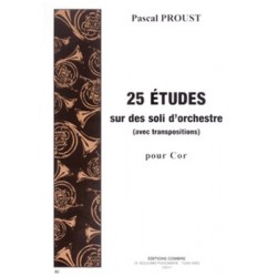 ETUDES SUR DES SOLI D'ORCHESTRE AVEC TRANSPOSITION (25)